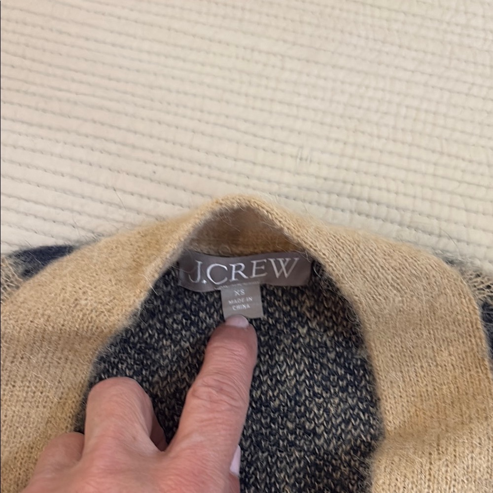 J.Crew Beige and Black Sweater